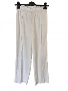 Bele elegantne elastične hlače 11-12 L