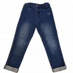 Modre jeans hlače 2-3 L