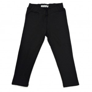 Nove črne elastične hlače 18-24 M