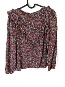 Pisana dolga majica z volančki Zara 13-14 L