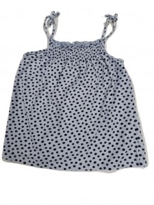 Dekliška modra majica z naramnicami 8-9 L