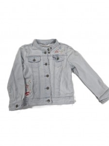 Dekliška svetlo modra jeans jakna 6-7 L