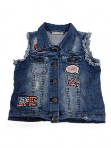 Dekliški jeans brezrokavnik 7-8 L