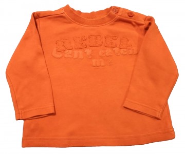 Oranžna dolga majica 6-9 M