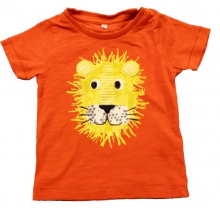 Oranžna kratka majica z levčkom M&S