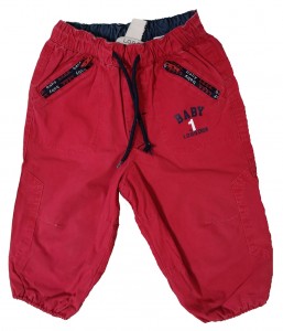 Rdeče dolge hlače 6-9 M
