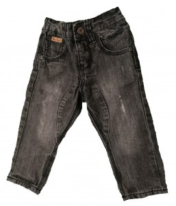 Dolge sive jeans hlače 6-9 M