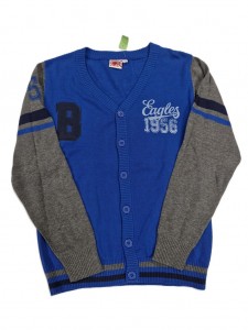 Fantovska modra jopa z gumbi 11-12 L
