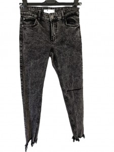 Ženske temno sive jeans hlače S