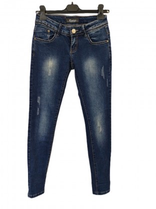 Ženske modre jeans hlače S