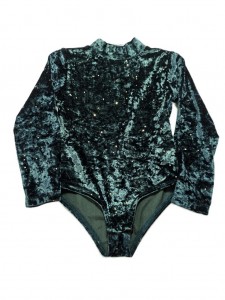 Dekliški zelen dres z bleščicami Zara 4-5 L