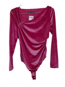 Ženski eleganten roza bodi S