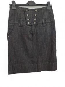 Žensko jeans sivo krilo Vero Moda S