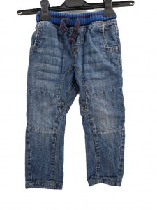 Fantovske podložene jeans hlače 18-24 M