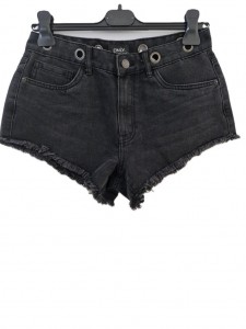 Ženske temno sive jeans kratke hlače S