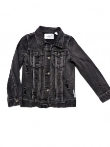 Temno siva jeans jakna 7-8 L