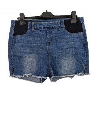 Nosečniške jeans kratke hlače L