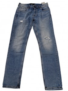 Moške jeans rahlo raztrgane hlače M