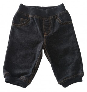 Modre udobne hlače videz jeansa Carter´s 0-3 M