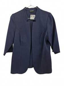 Ženski moder blazer s 3/4 rokavi M/L