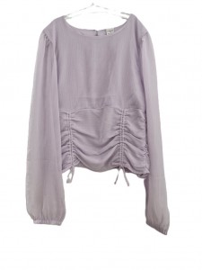 Dekliška bluza s prosojnimi rokavi 12-13 L