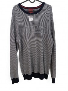 Moški sivo moder pulover Guess L