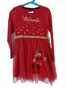 Dekliška rdeča obleka Minnie 8-9 L