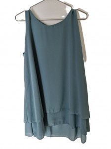 Ženska dvoslojna bluza brez rokavov M/L