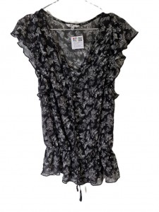 Ženska prosojna bluza brez rokavov M/L