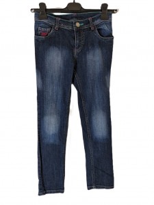 Dekliške jeans hlače z regulacijo v pasu 8-9 L