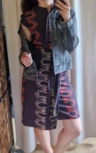 Ženska jeans siva jakna S