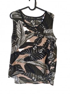 Ženska pisana bluza  brez rokavov M/L