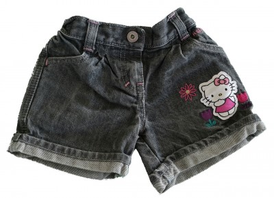 Sive jeans kratke hlače Hello Kitty M&S 5-6 L