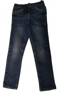 Dolge modre jeans hlače z regulacijo George 5-6 L