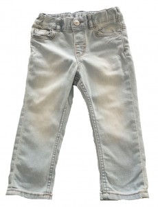Dolge modre jeans hlače H&M 9-12 M