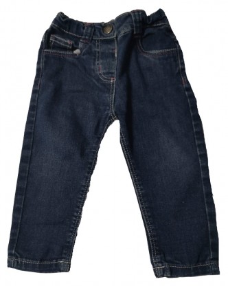 Dolge modre jeans hlače Young Dimension 9-12 M