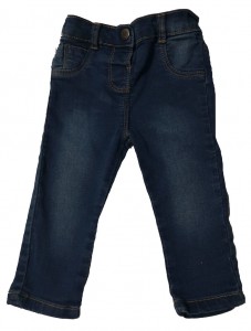 Modre dolge jeans hlače 9-12 M