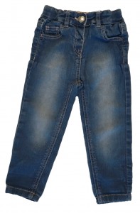 Dolge modre jeans hlače DenimCo 9-12 M