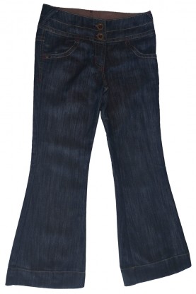 Dolge modre jeans hlače Next 8-9 L