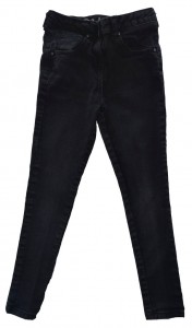 Dolge črne jeans hlače Matalan 8-9 L