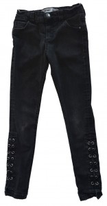 Dolge črne jeans hlače DenimCo
