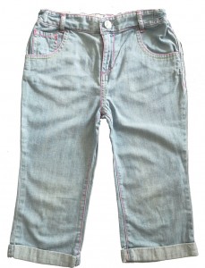 Lahkotne 3/4 jeans hlače spodaj zavihane M&S 6-7 L