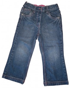 Dolge modre jeans hlače George 3-4 L