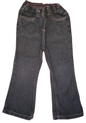 Temno sive dolge jeans hlače 3-4 L