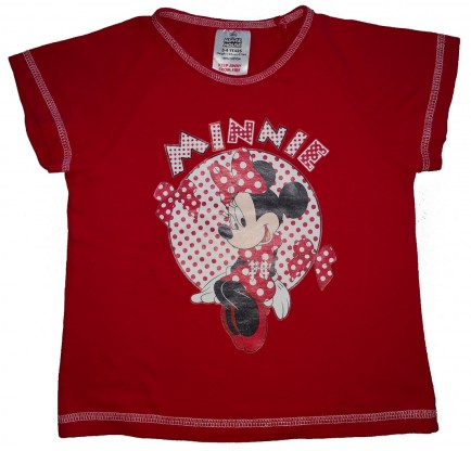 Rdeča kratka majica Minnie Disney 3-4 L