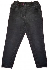 Črne dolge jeans hlače George 3-4 L