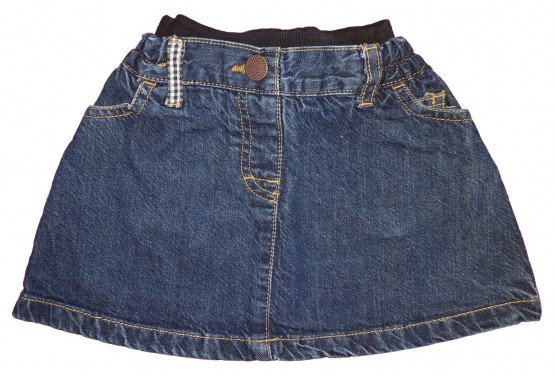 Modro jeans krilo z elastičnim pasom 18-24 M