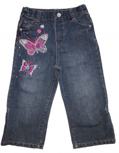 Modre dolge jeans hlače Debenhams 18-24 M