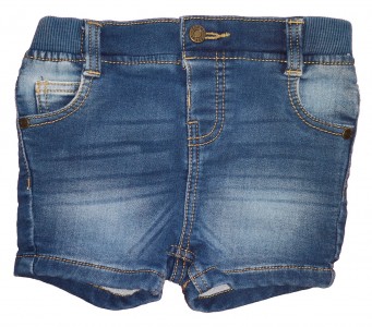 Modre jeans kratke hlače z visokim elastičnim pasom 18-24 M