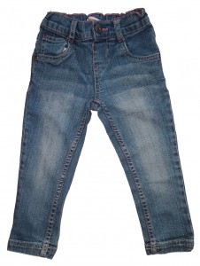 Dolge modre jeans hlače Bluezoo 12-18 M